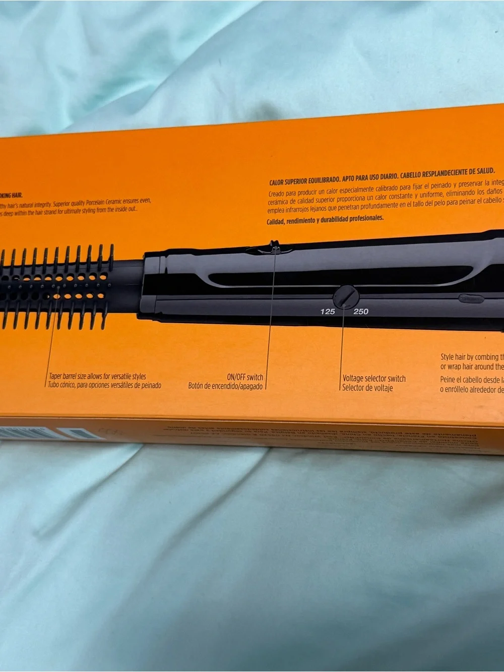 ConairPRO Ceramic Tools Porcelain Series Hot Air Brush - Orange